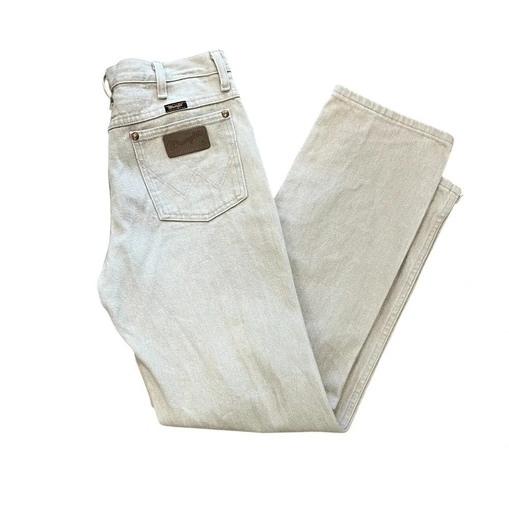 Wrangler Men's 936 tan ranch jeans slacks 31W by 30L